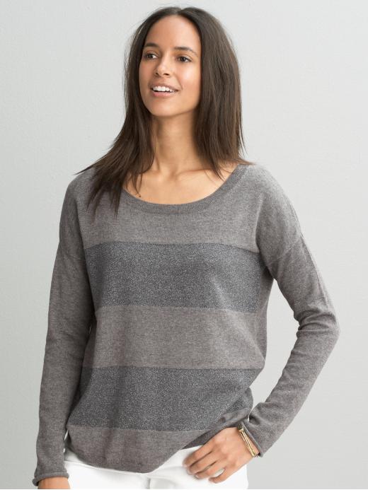 Banana Republic Metallic Stripe Pullover